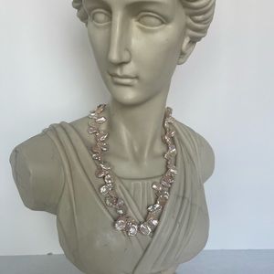 Delicate pink keshi pearl necklace